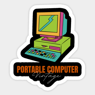 Vintage computer Sticker